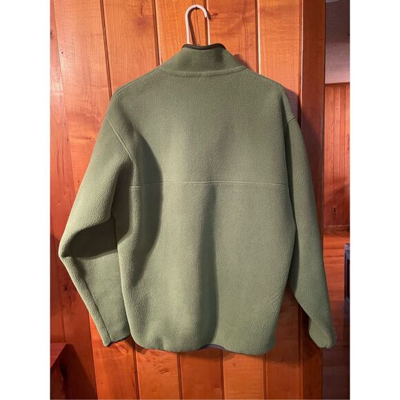 Men’s Green Patagonia Synchilla Snap T Fleece Pullover Green Sweater Sz M - Picture 4 of 10